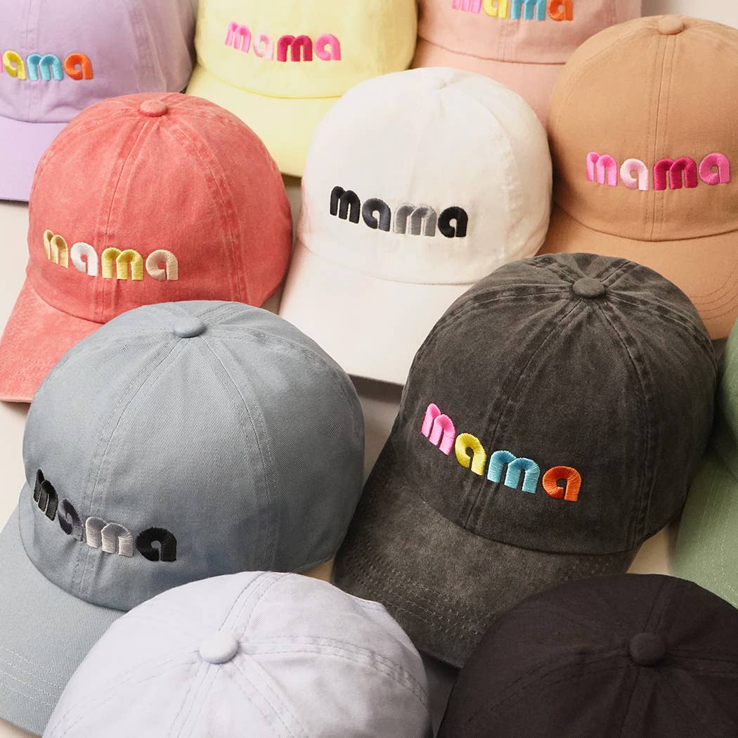 Lilac Retro Mama Baseball Cap