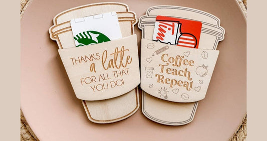 Teacher Giftcard Holder: Thanks A Latte