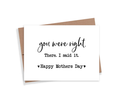You Were Right Mother's Day Card