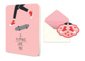 I Flipping Love You Deluxe Greeting Card