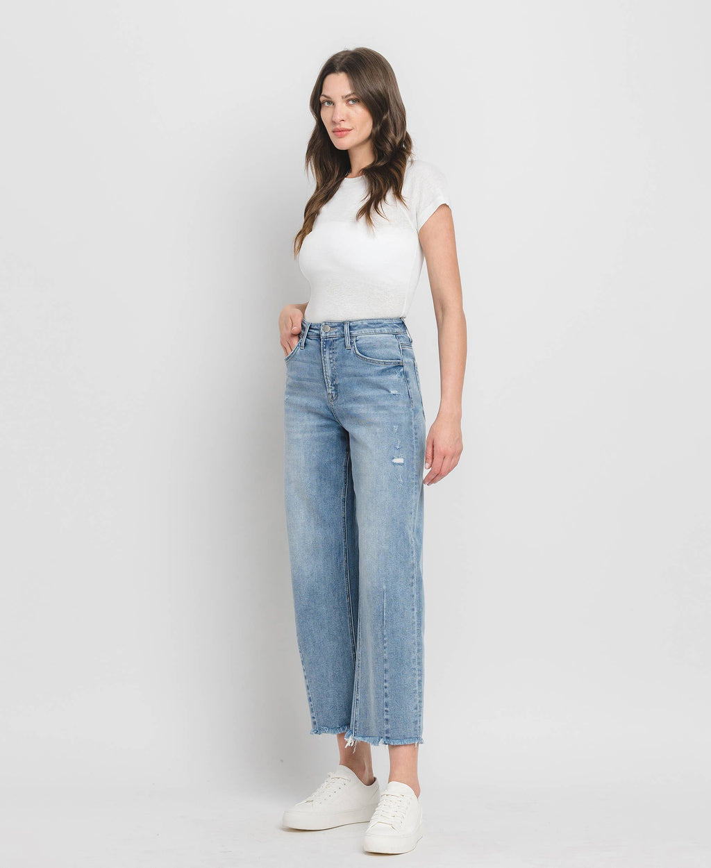 SUPER HIGH RISE BARREL LEG JEANS