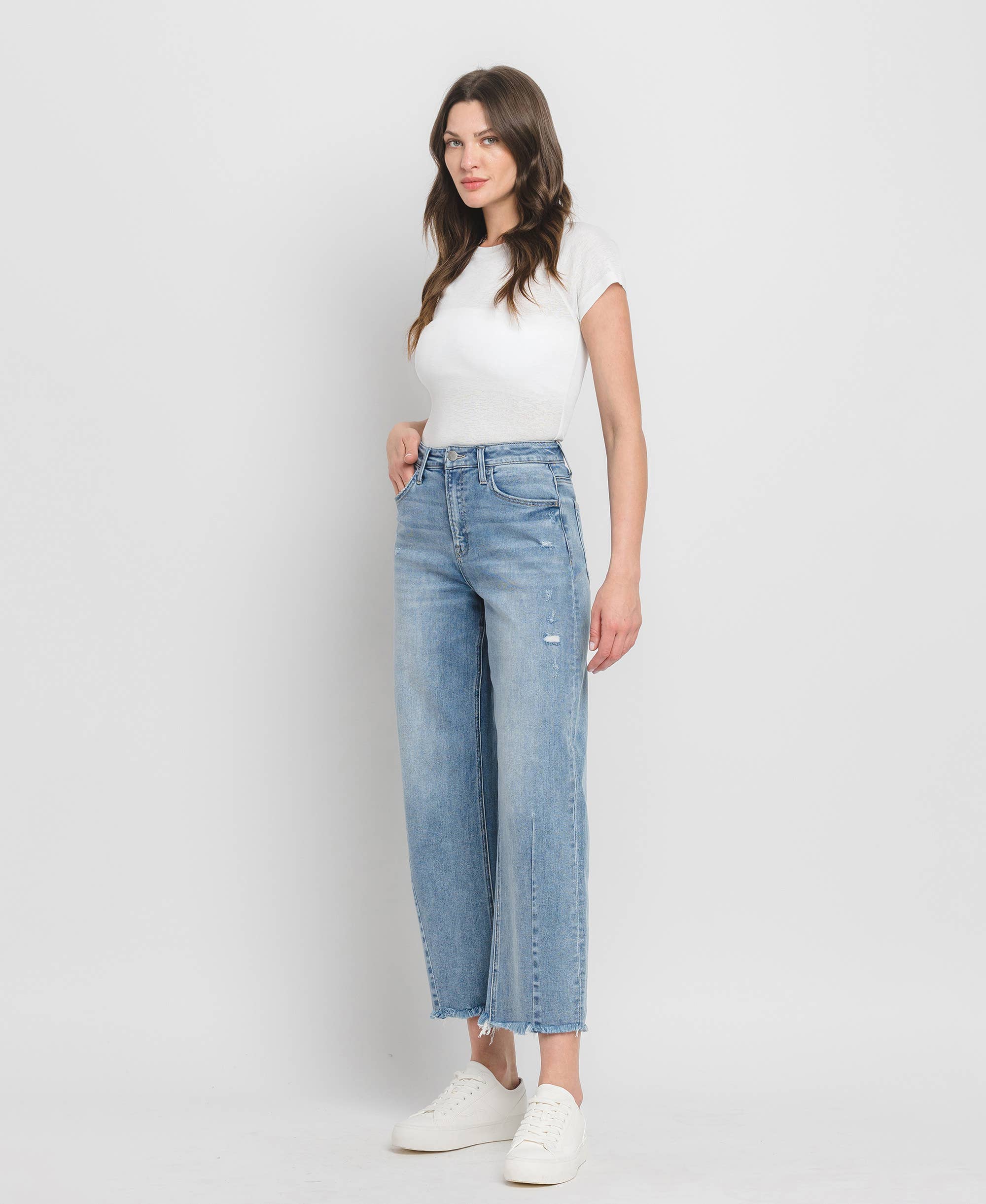 SUPER HIGH RISE BARREL LEG JEANS