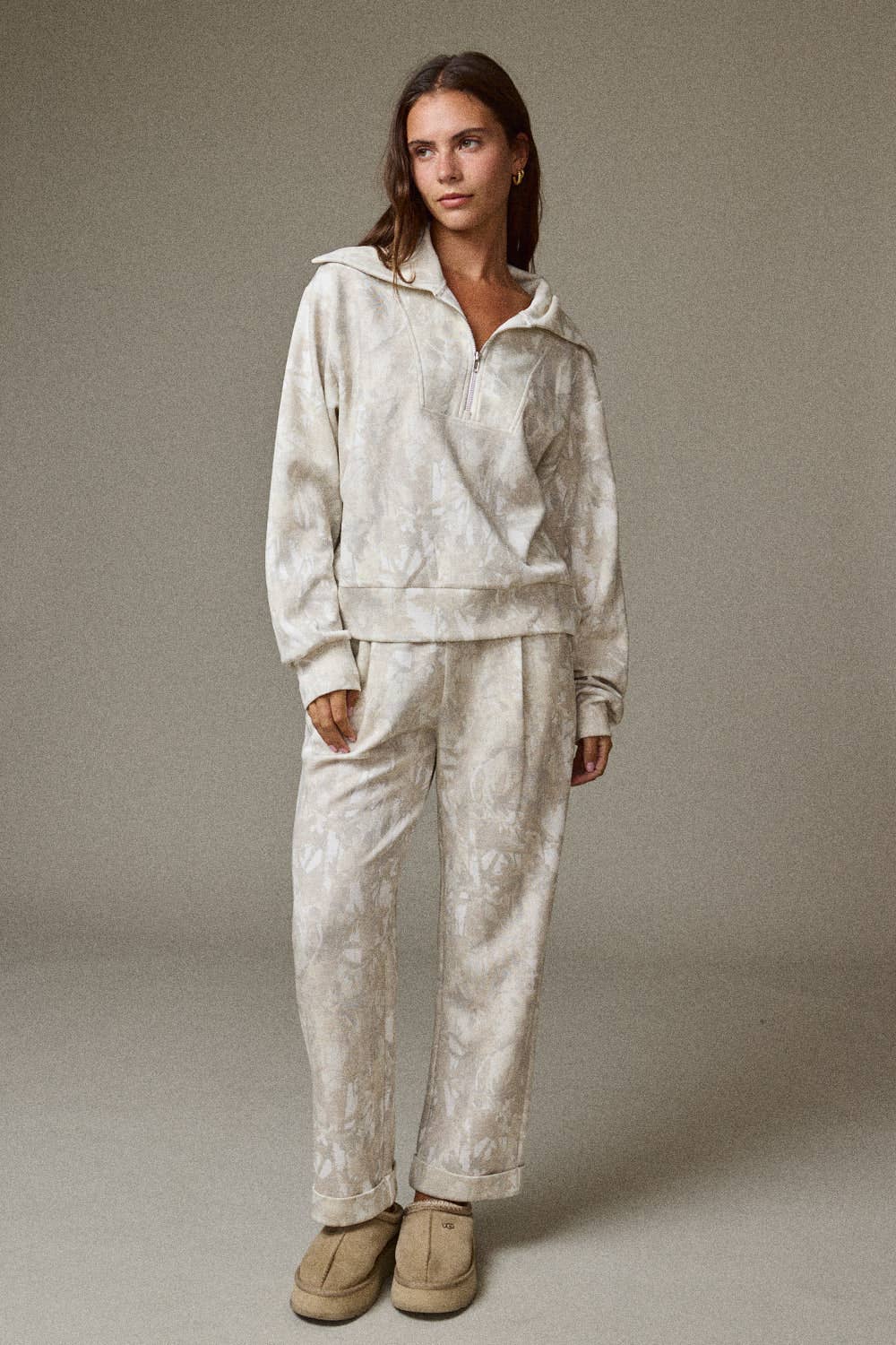 Penelope Loose Fit Half Zip Pullover and Pants