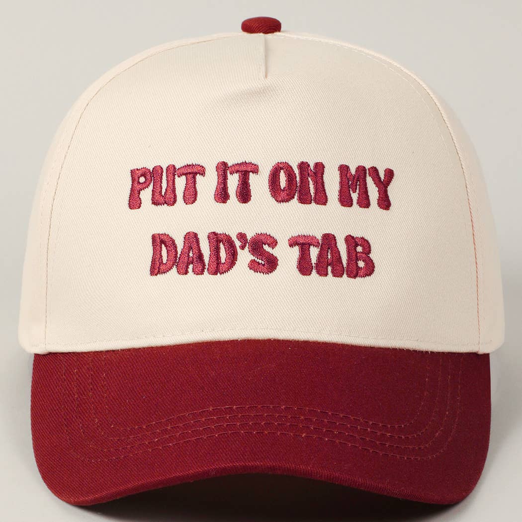 Put It On My Dad's Tab