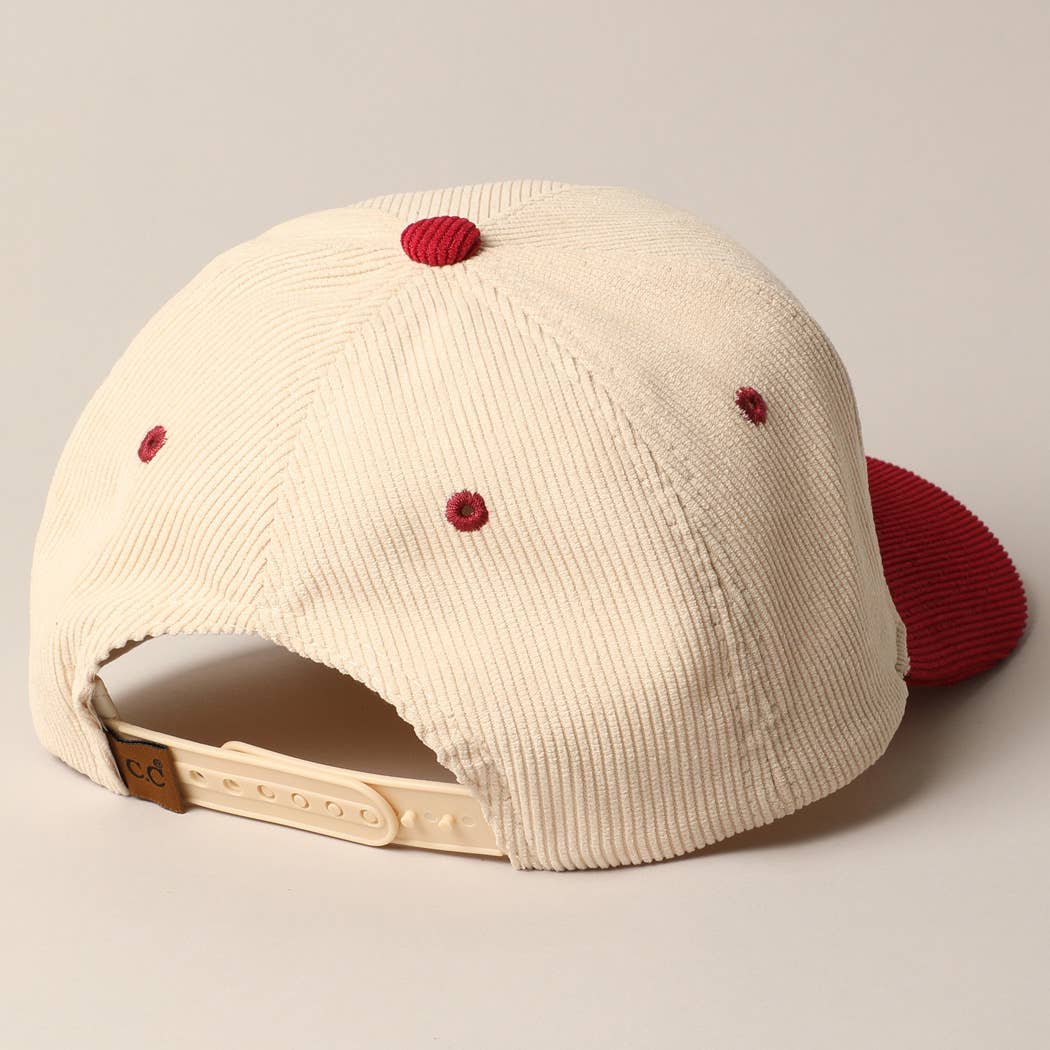 Sounds like Bullshit Corduroy Trucker Baseball Cap: BEIGE / ONESIZE