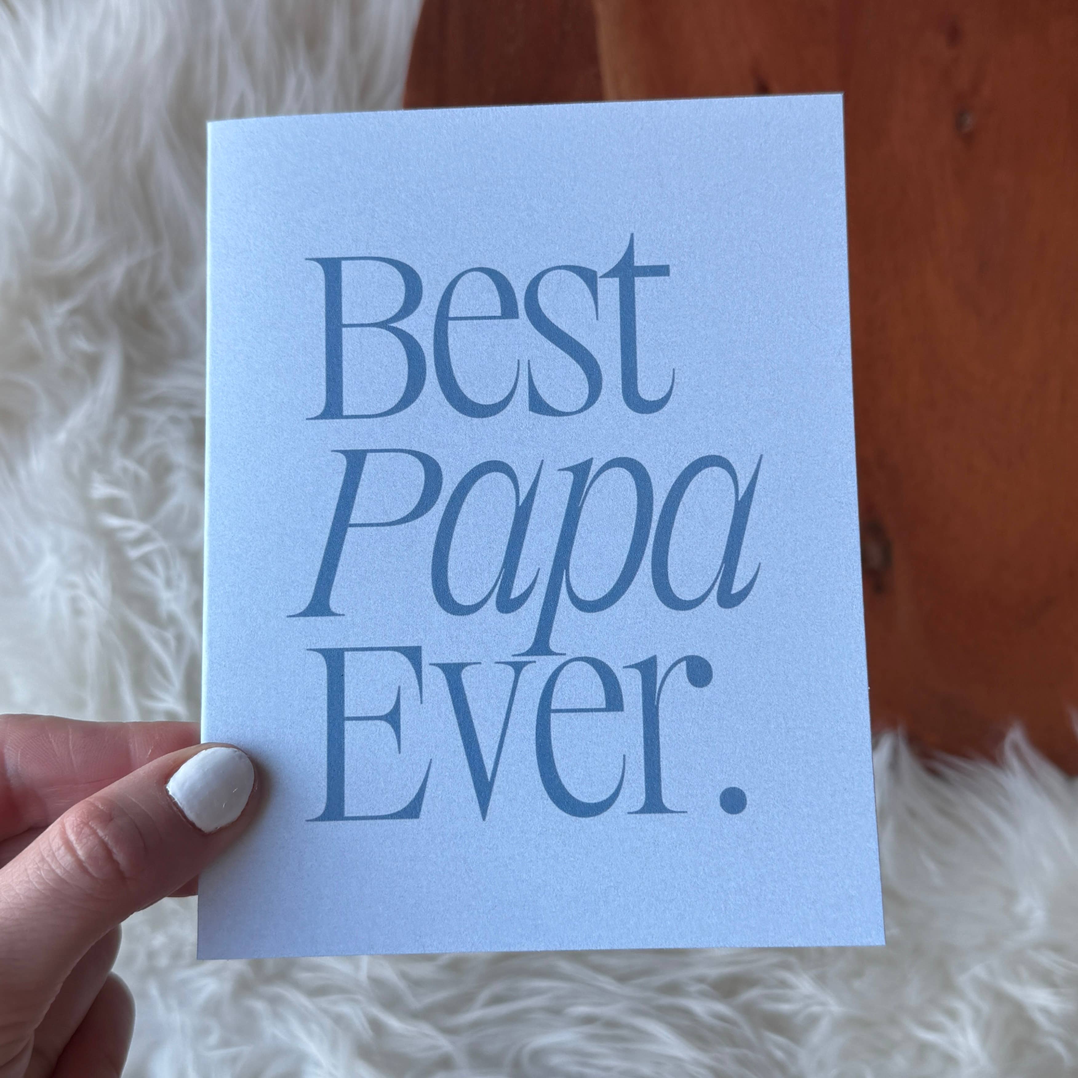 Best Papa Ever Father's Day Card
