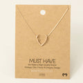 Gold Dipped Antler Pendant Necklace: R