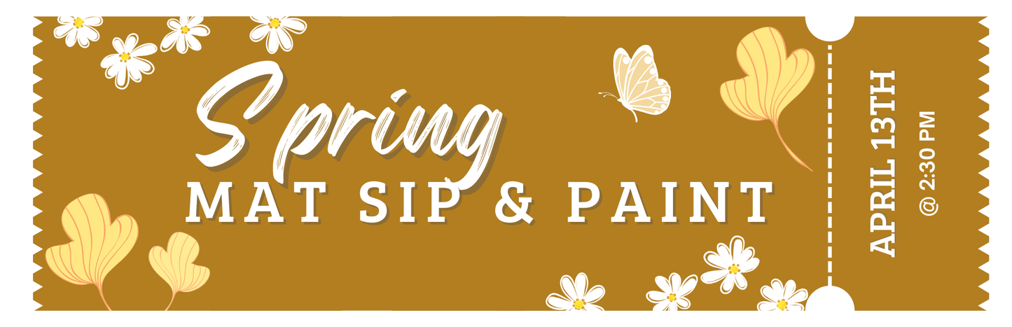 🌸 Spring Mat Painting Party 🌸