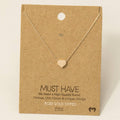 Dainty Heart Pendant Necklace: R