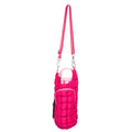 Hot Pink Two-Toned Quilted Water Bottle Purse