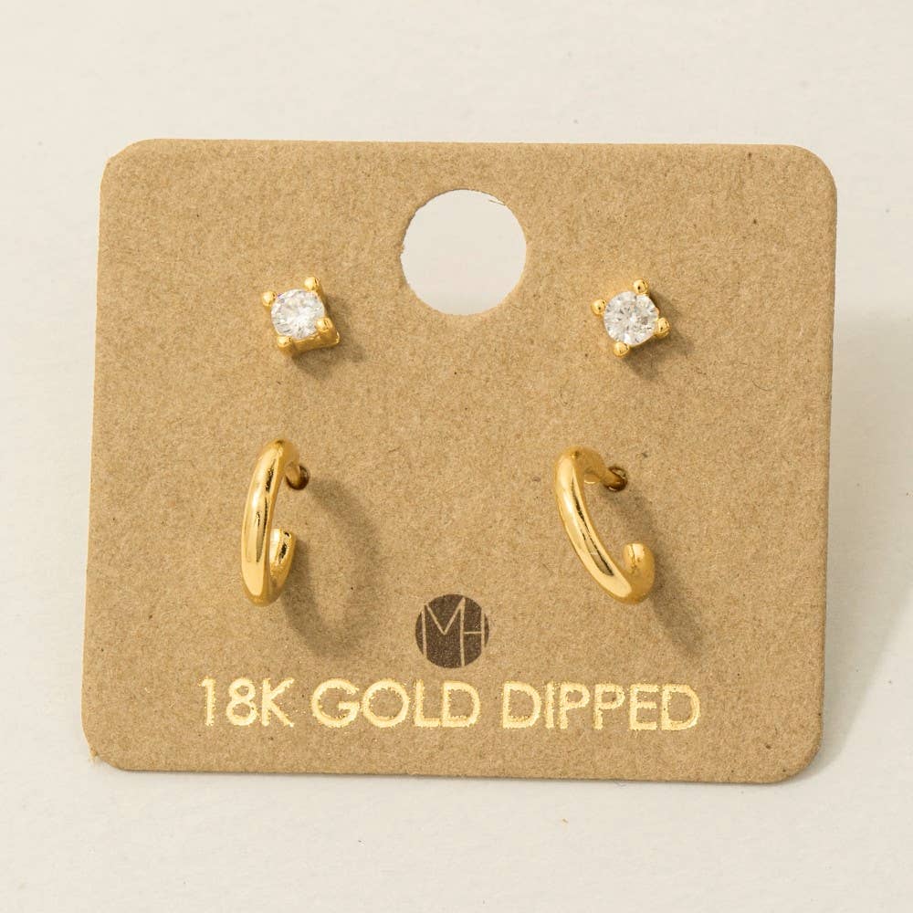 Mini Four Piece Post Stud Earrings: S