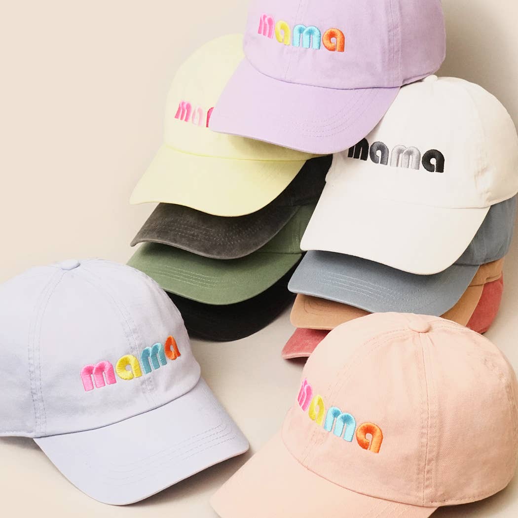 Lilac Retro Mama Baseball Cap