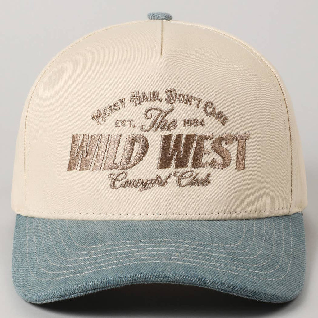 Messy Hair Wild West Cowgirl Hat