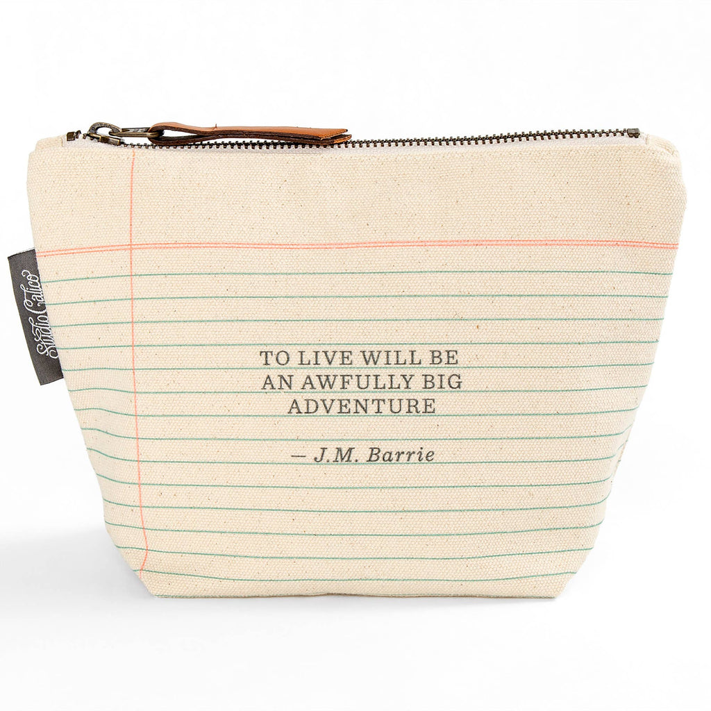 Big Adventure Canvas Zipper Pouch