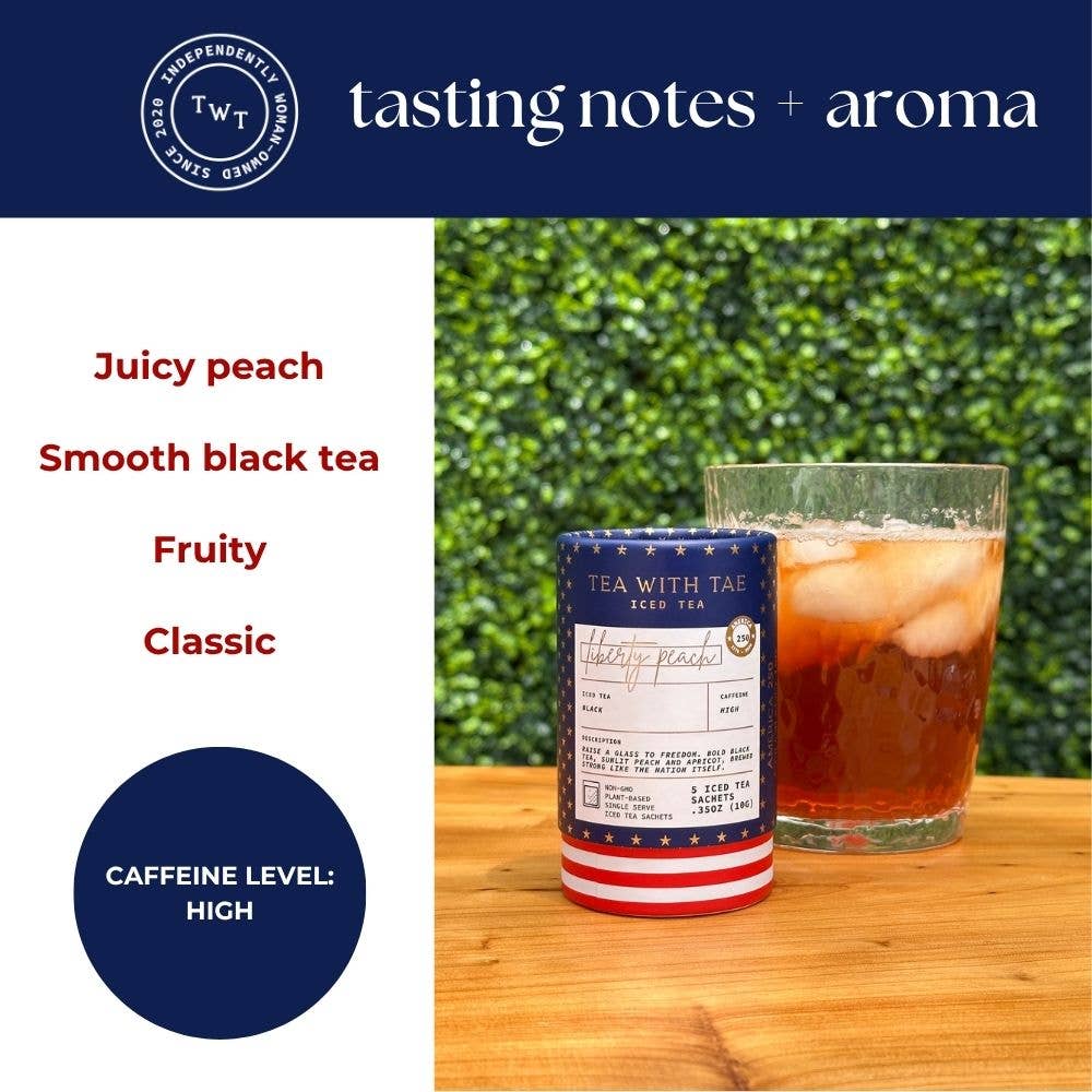 Liberty Peach Mini Tea Tube | Celebrate America's 250th Bday
