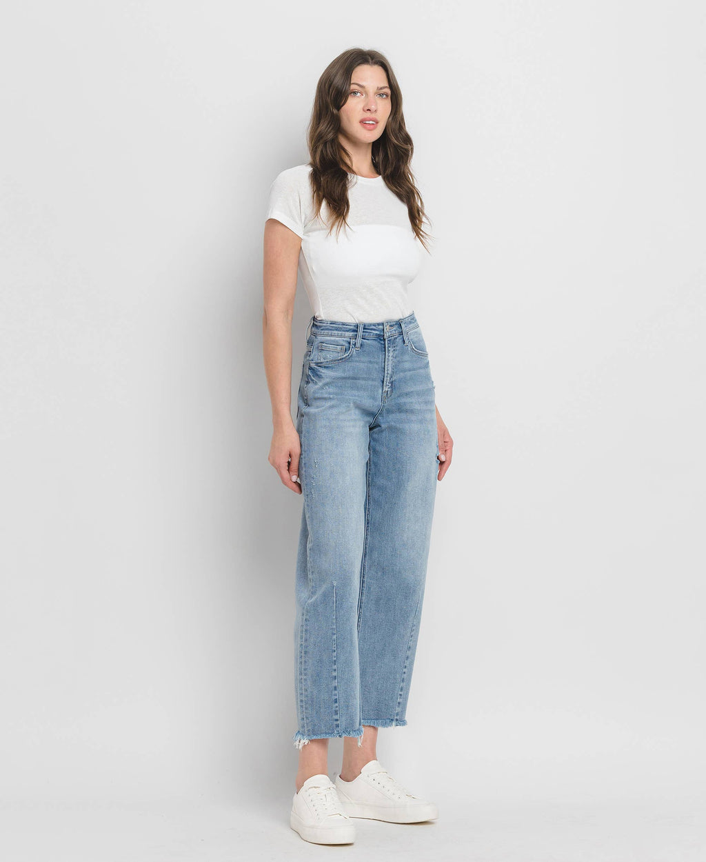 SUPER HIGH RISE BARREL LEG JEANS