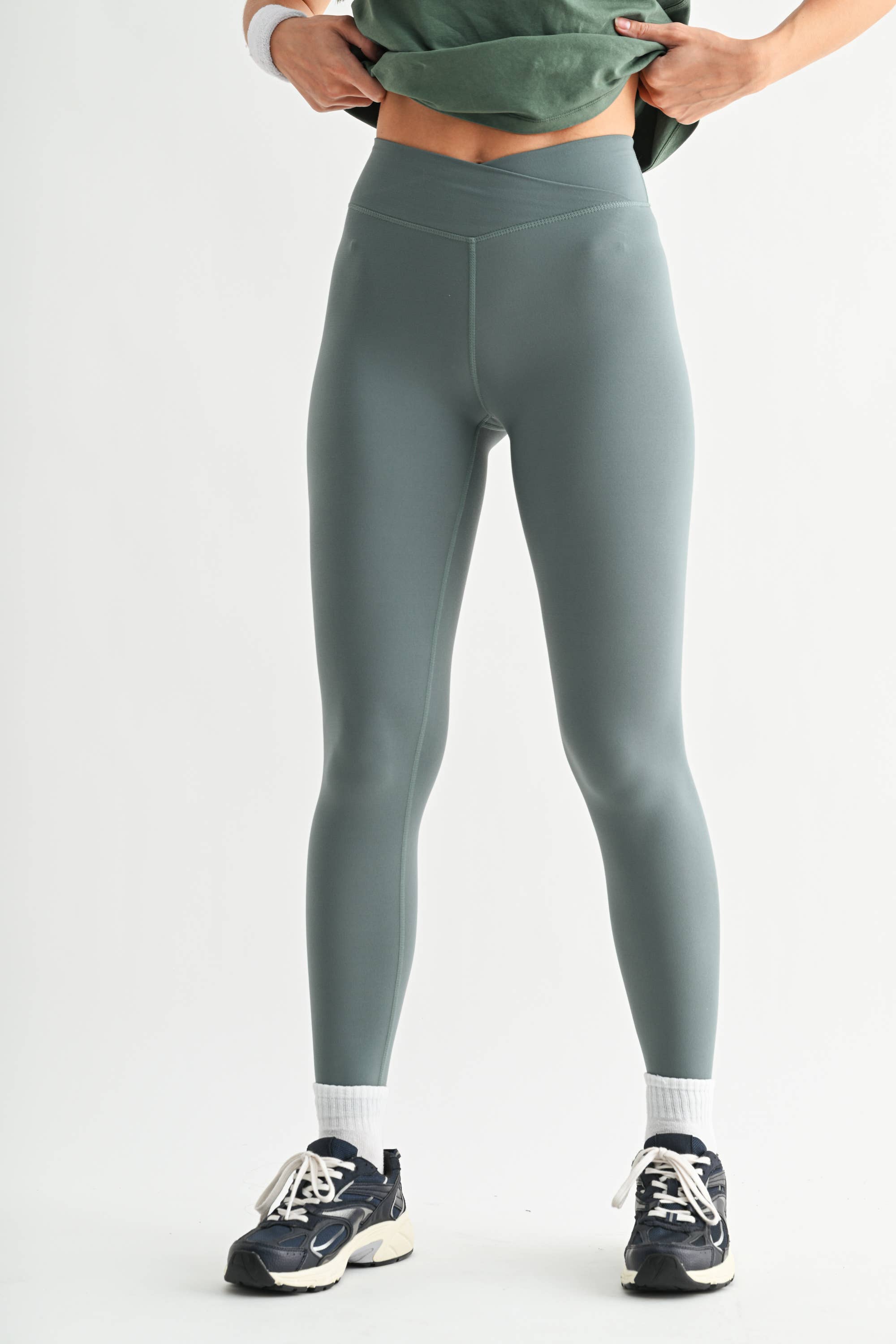 Venice Crossover Waist Leggings