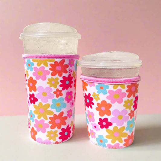 Cutie Cup Cover - Retro Florals: Large / 24oz