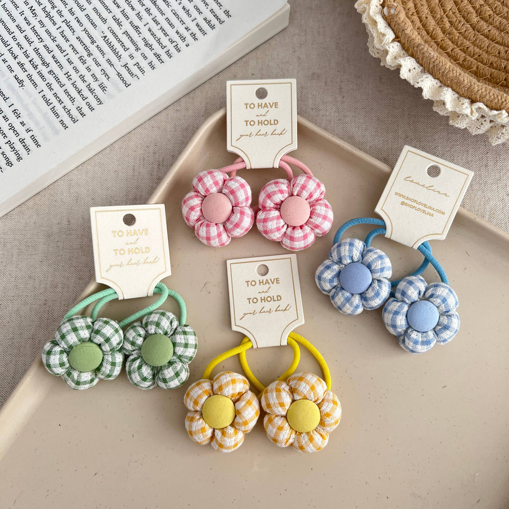 Kids Flower Hair Ties