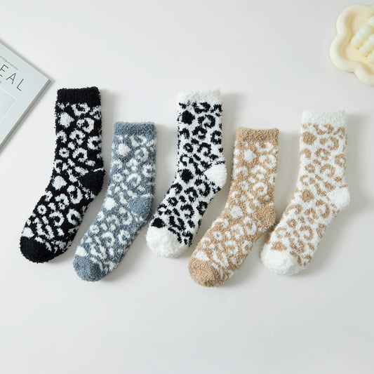 Leopard Sleep Socks