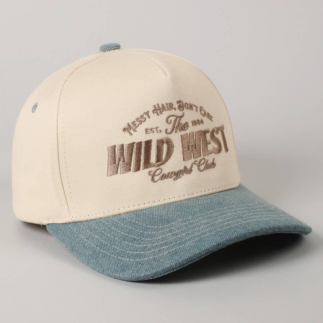 Messy Hair Wild West Cowgirl Hat