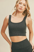 Kimberly Mineral Washed Bra & Biker Set