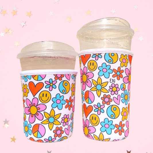 Cutie Cup Cover - Funky Floral: Large / 24oz