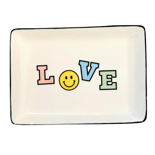 LOVE SMILEY TRINKET TRAY