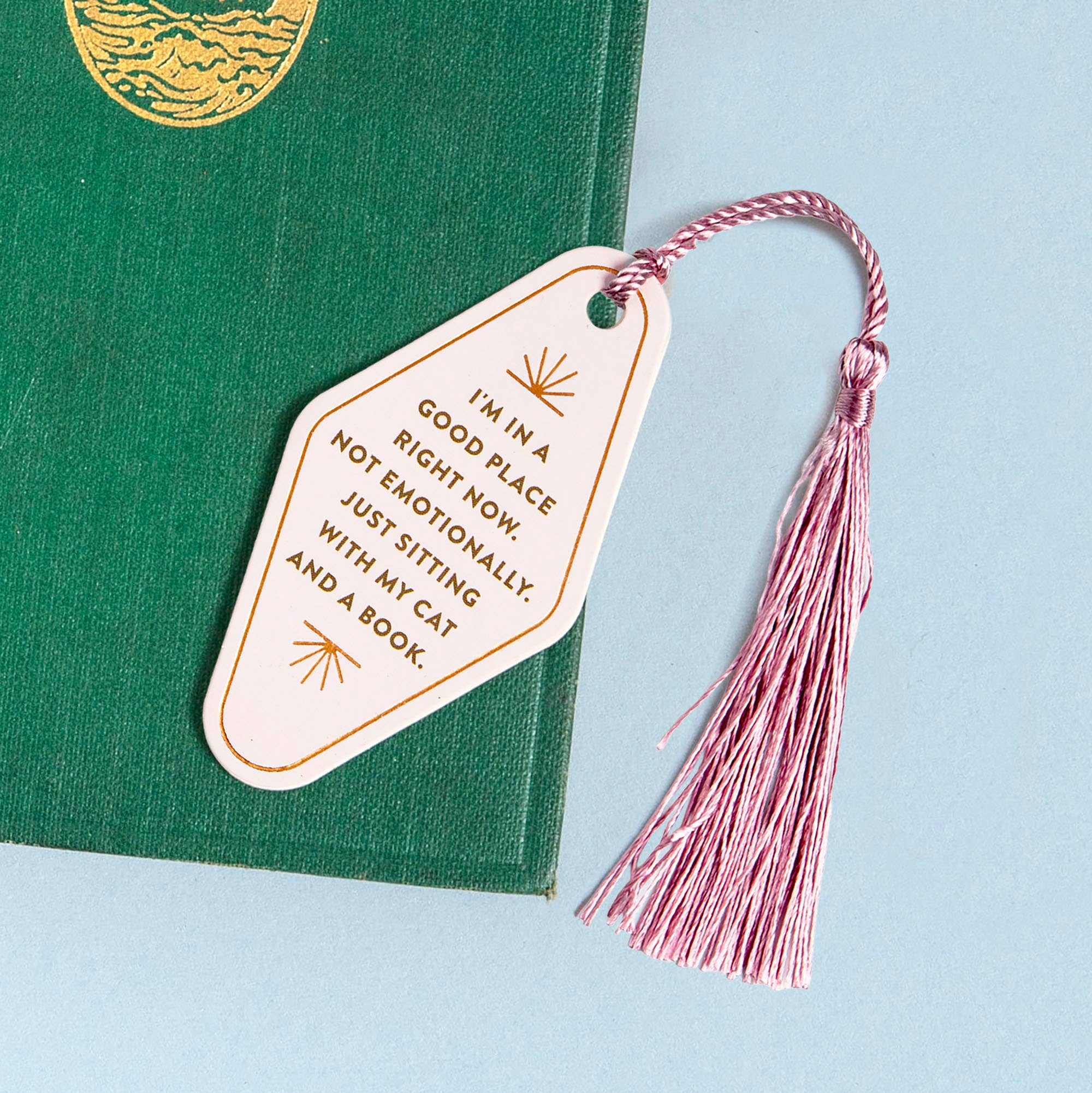 My Cat & A Book Vegan Leather Bookmark