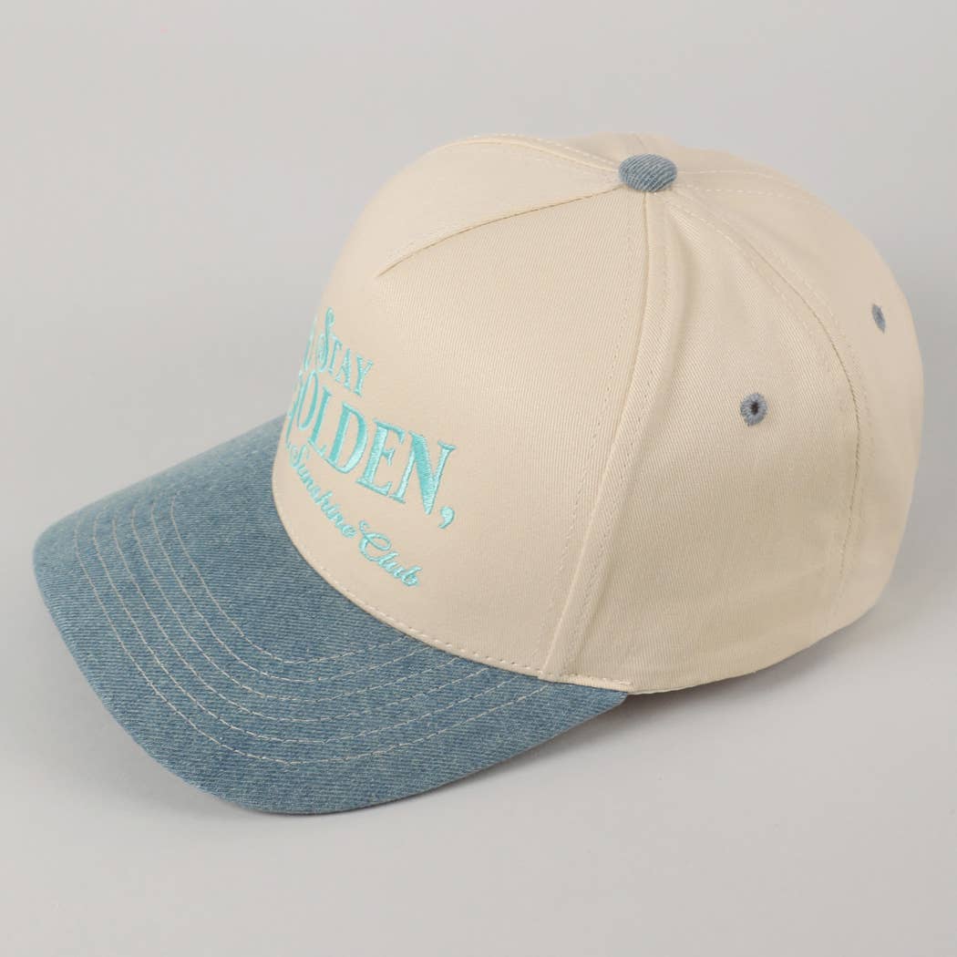 Stay Golden Sunshine Club Embroidery Trucker Hat