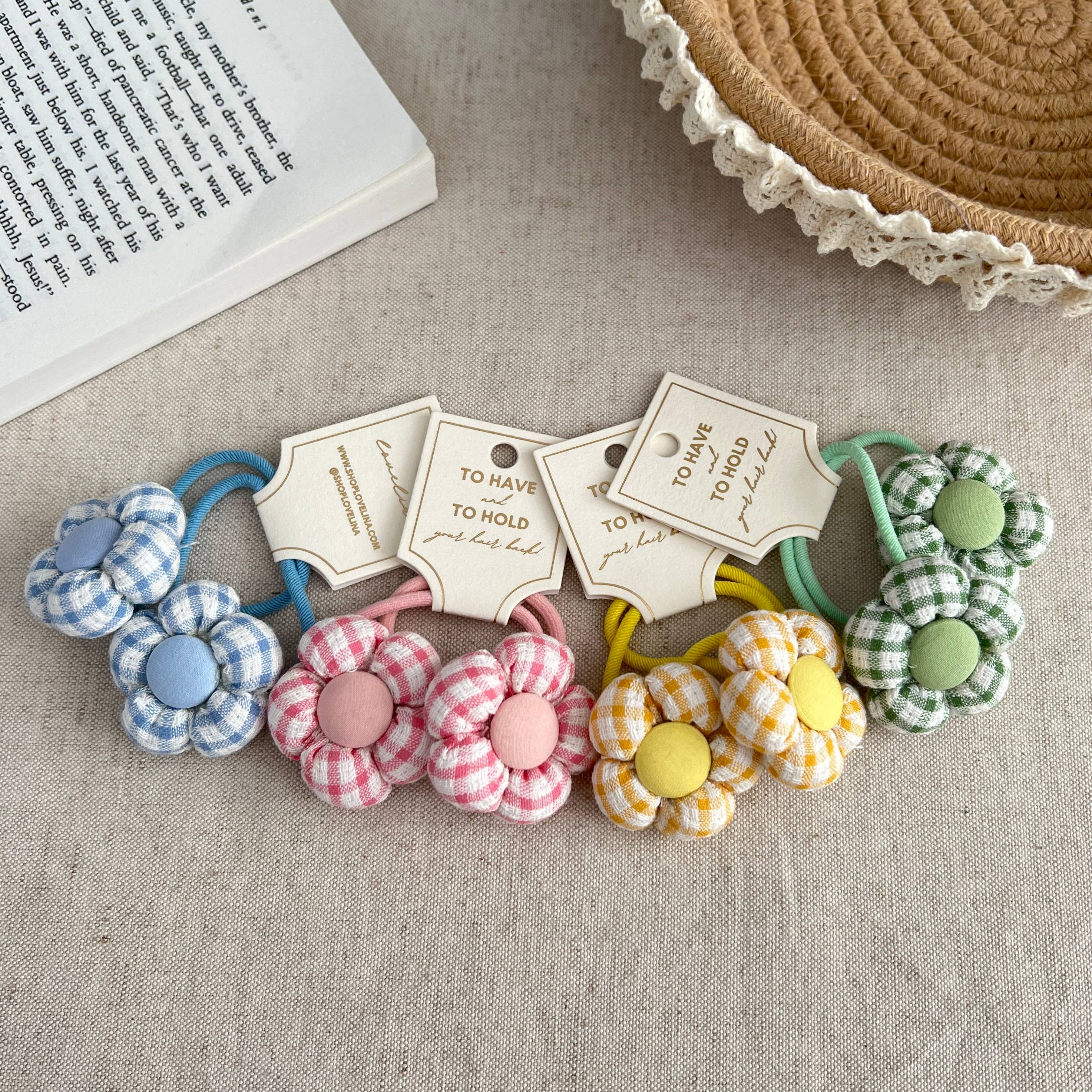 Kids Flower Hair Ties