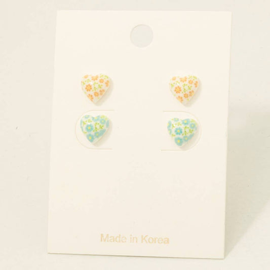 Dainty Heart Stud Earrings