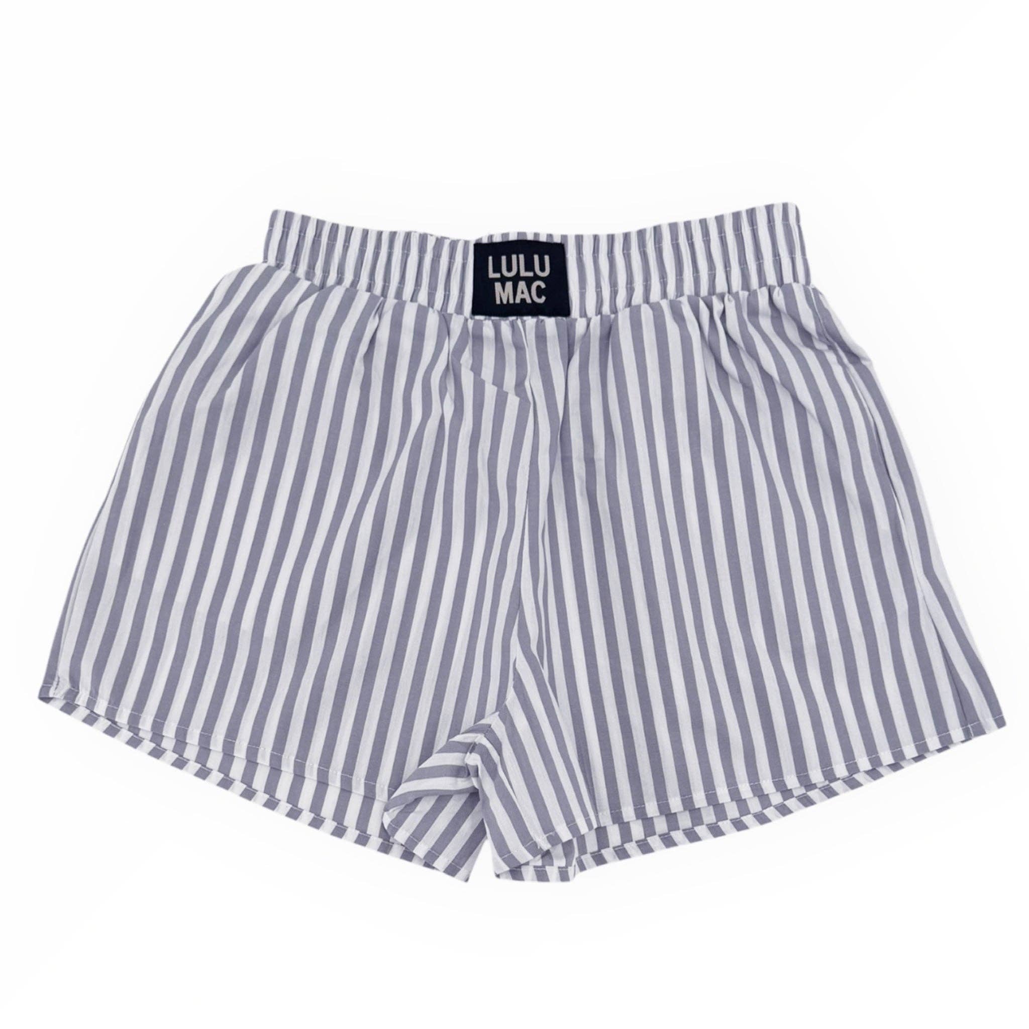 GREY STRIPED BOXER SHORT