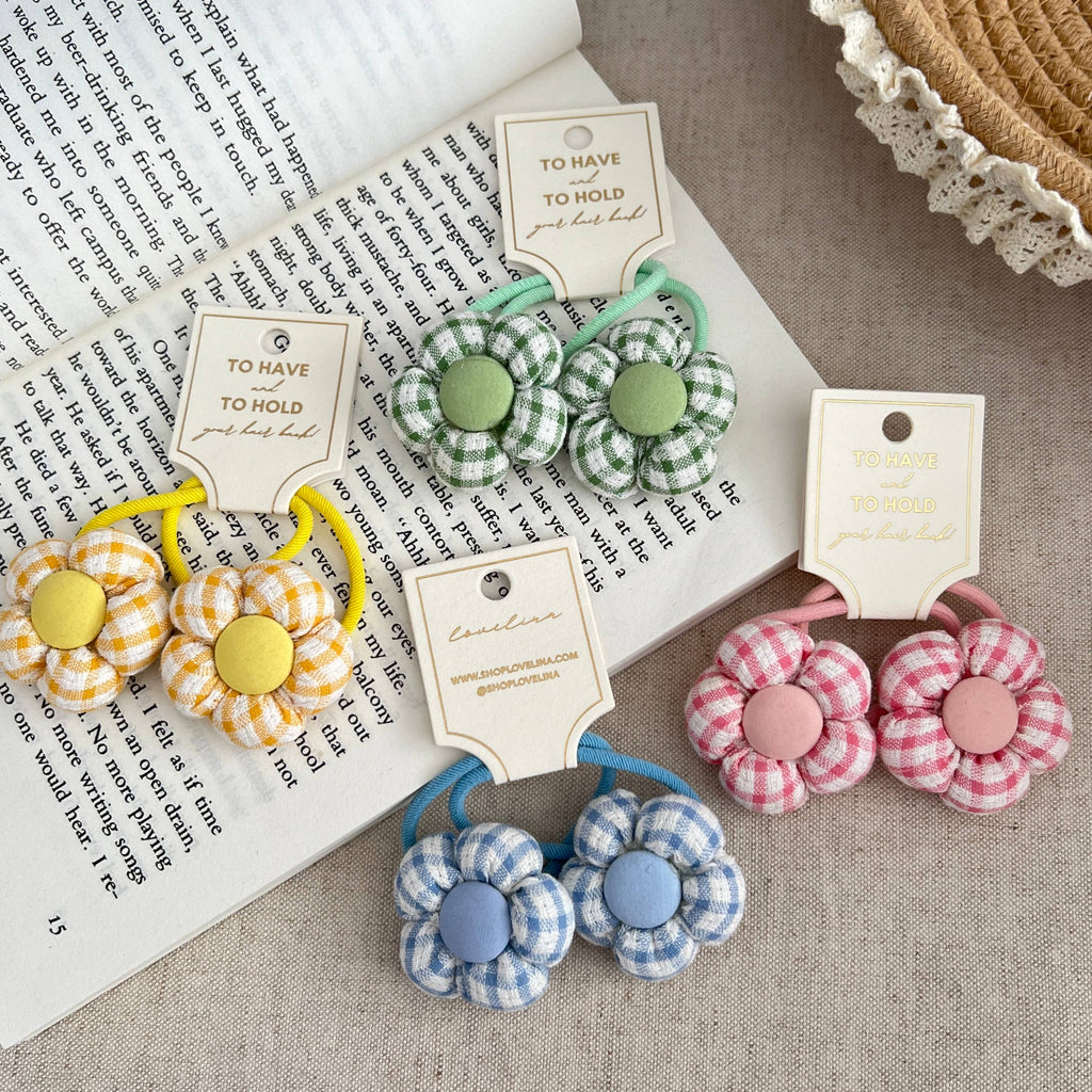 Kids Flower Hair Ties