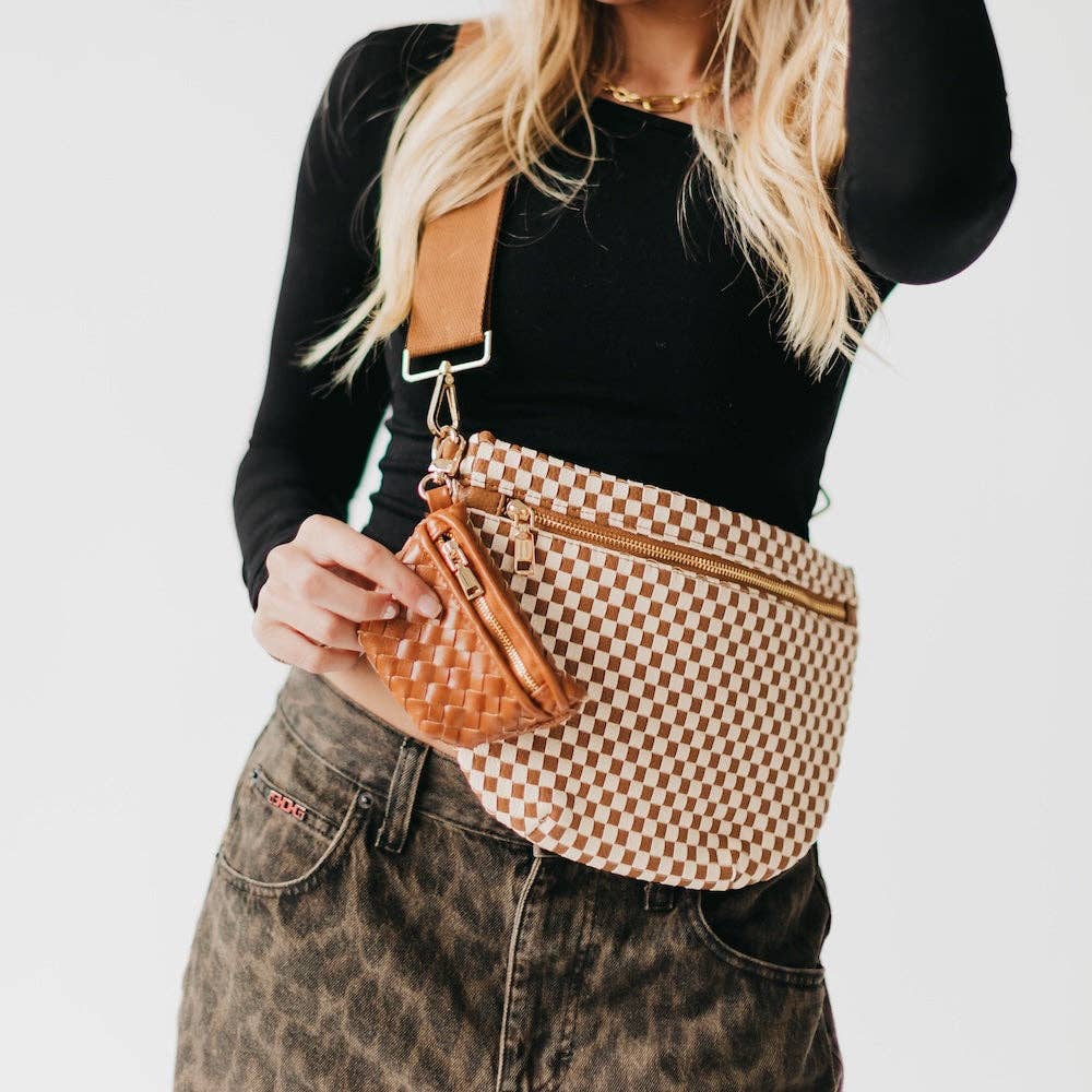 Mini Westlyn Bag Charm: Brown