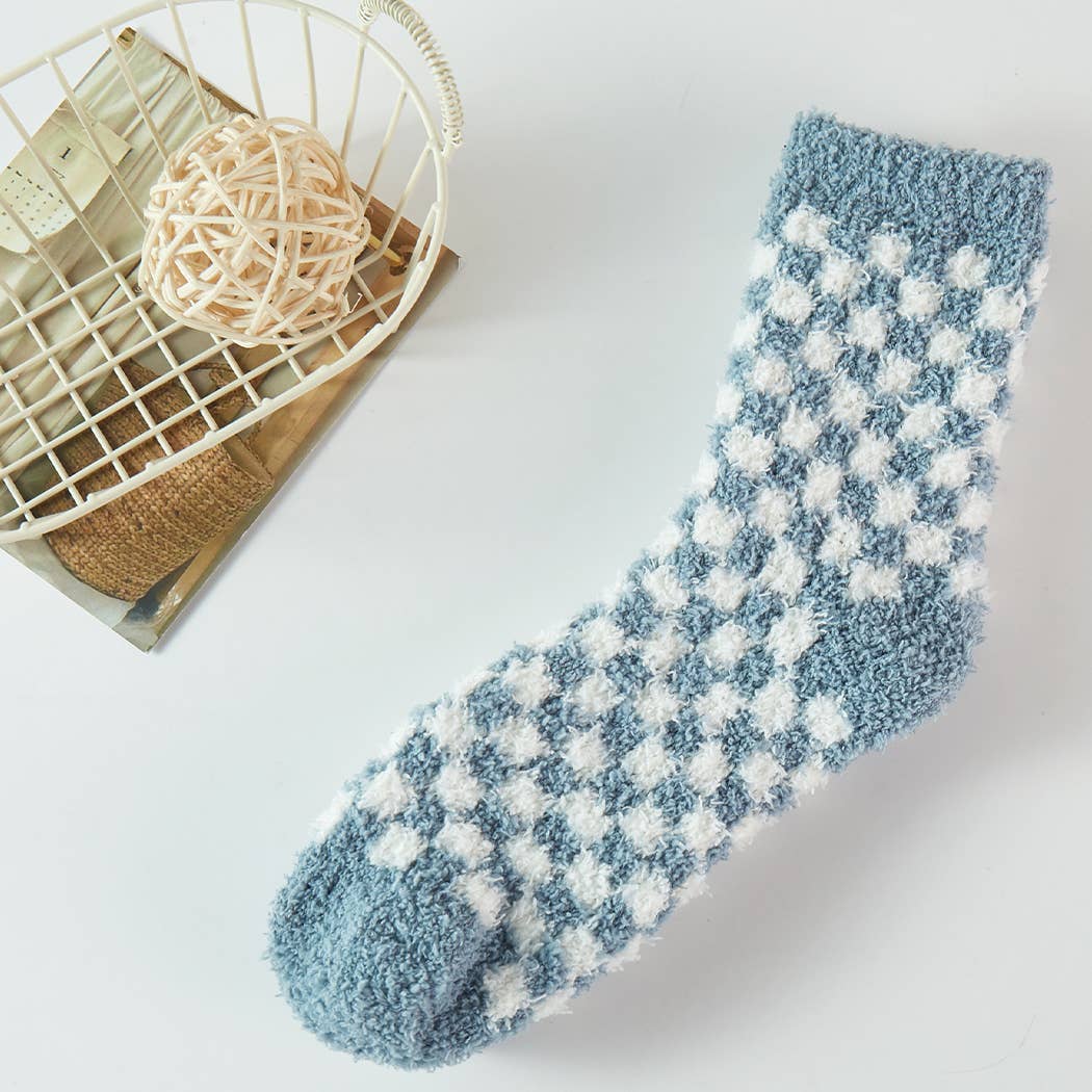 Checkerboard Sleep Socks