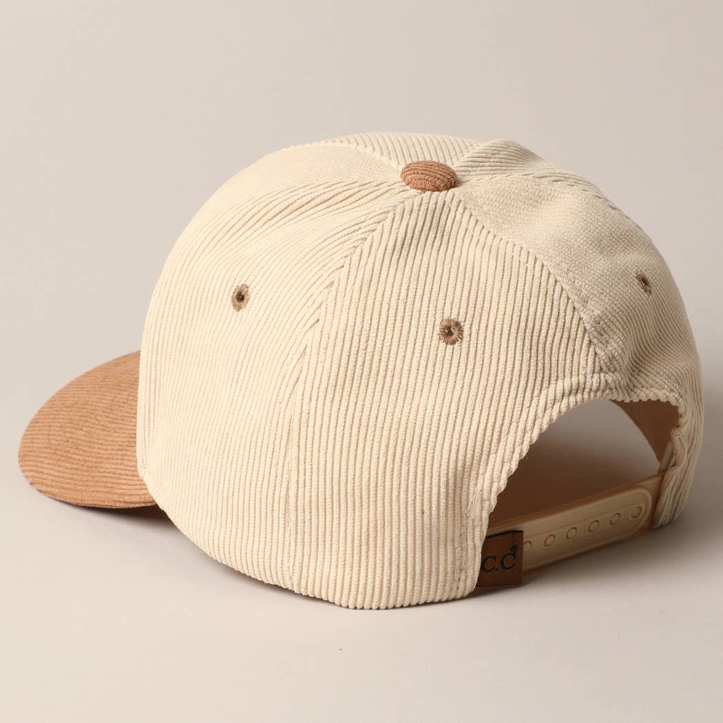Sounds like Bullshit Corduroy Trucker Baseball Cap: BEIGE / ONESIZE