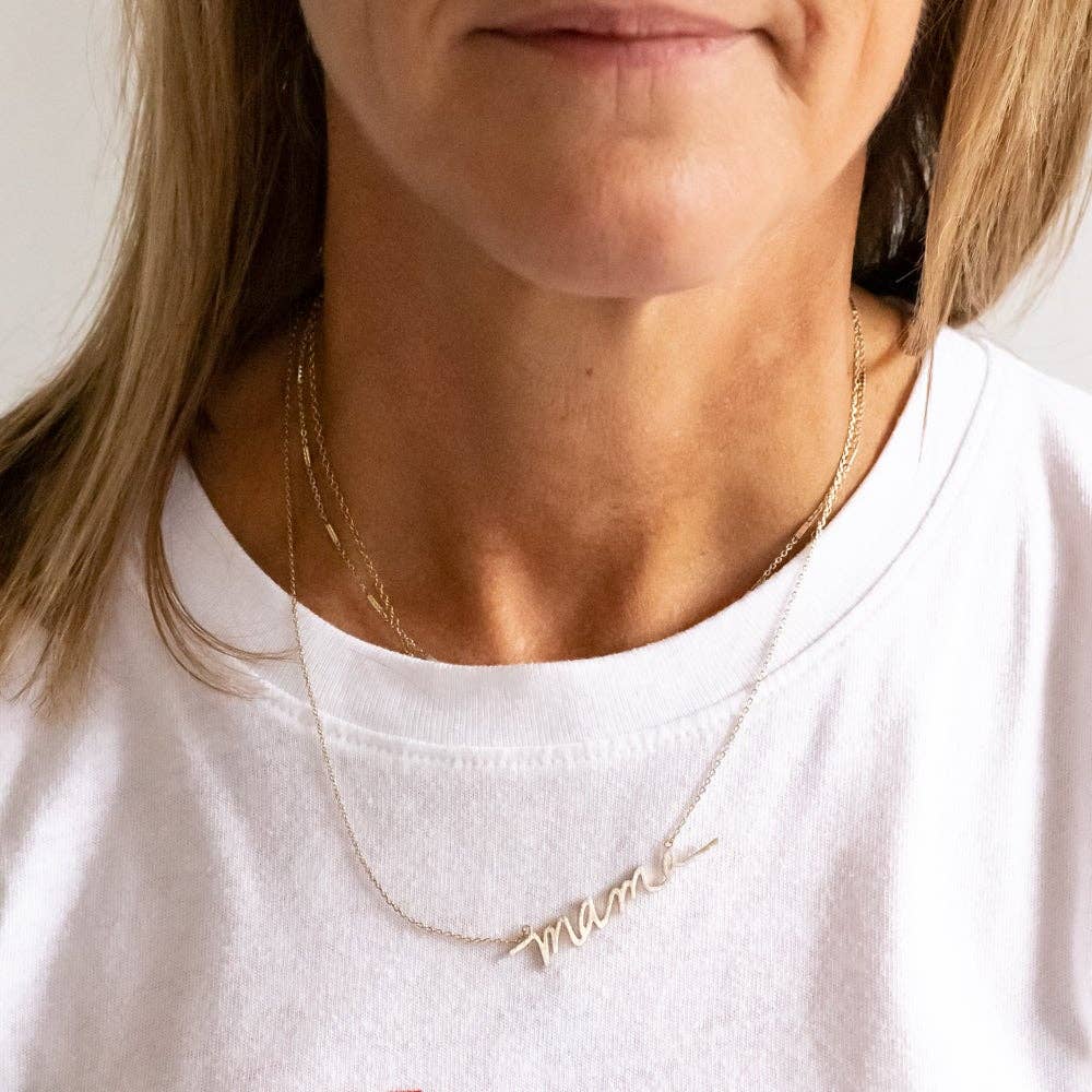 Mama Necklace Silver