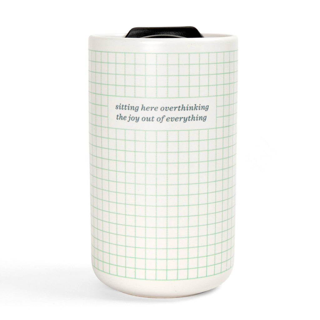 Overthinking The Joy Out of Everything Travel Coffee Mug