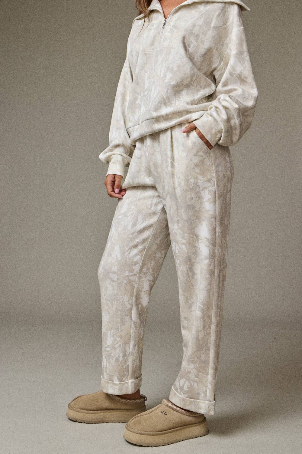 Penelope Loose Fit Half Zip Pullover and Pants