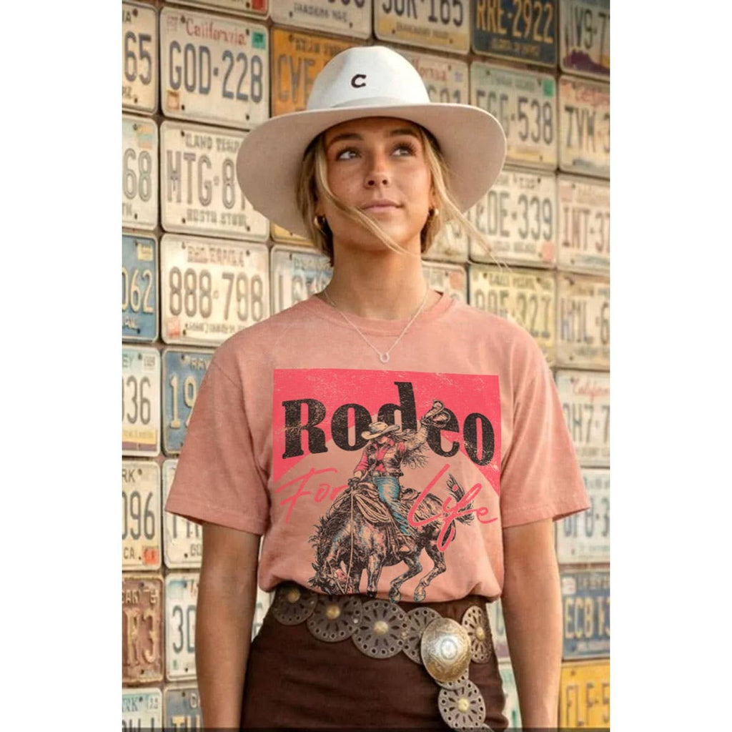 RODEO FOR LIFE MINERAL GRAPHIC TEE: Mineral Taupe / XL