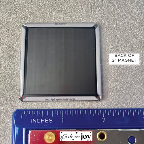 90'S MUSIC CASSETTE TAPES ON 2X2 MAGNET v4