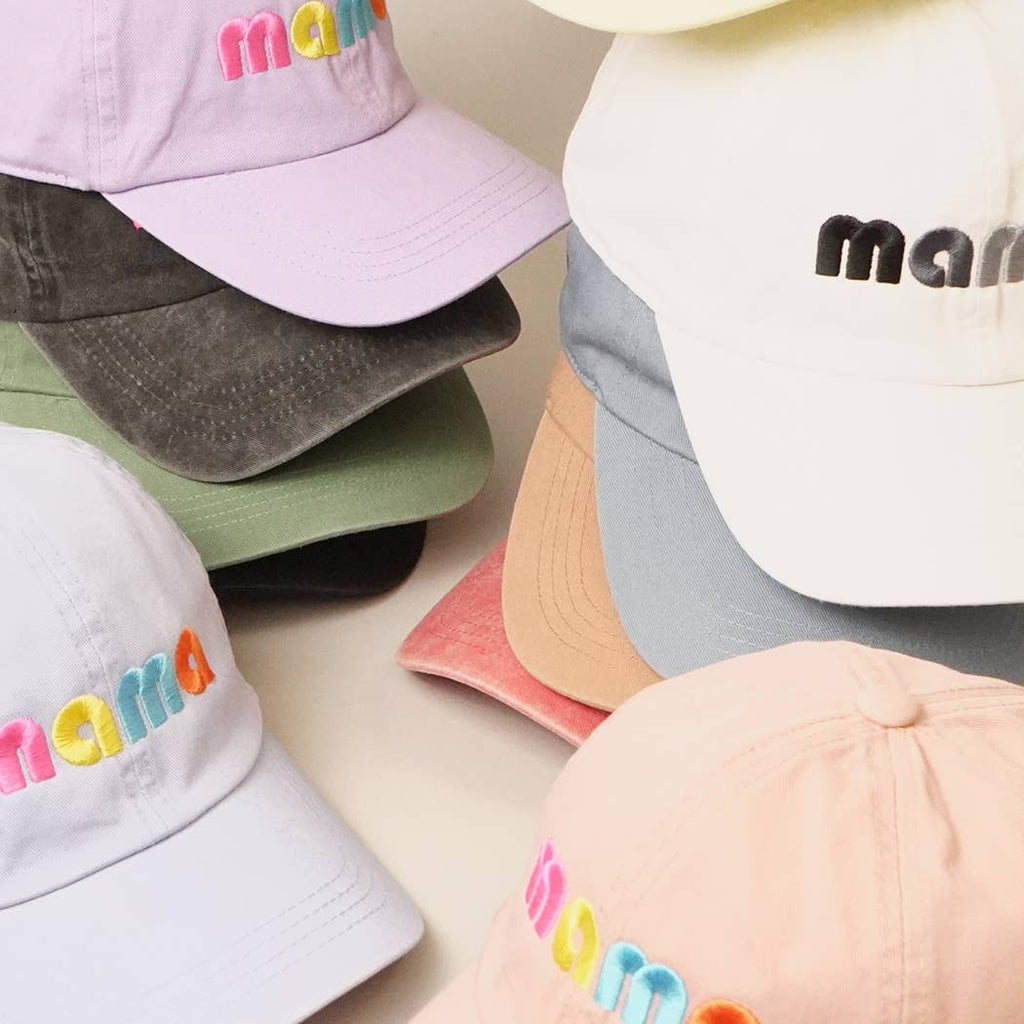 Lilac Retro Mama Baseball Cap
