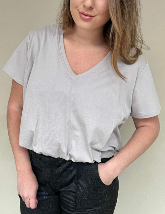 Bubble Tee V-Neck