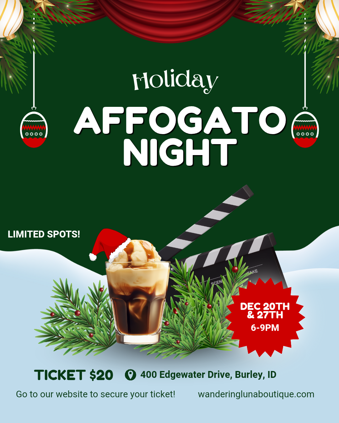 Holiday Affogato Night