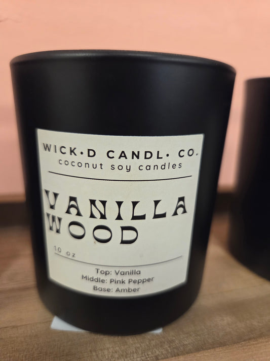 Vanilla Wood Wick'd Candle