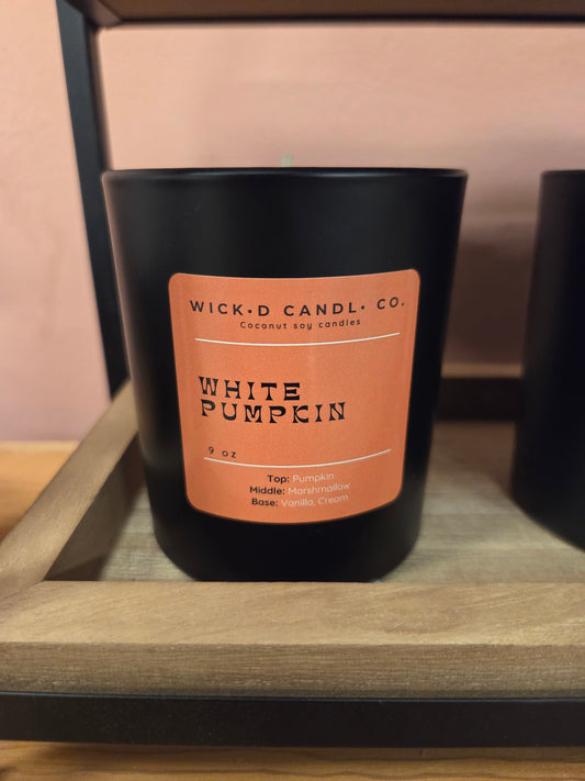 White Pumpkin Wick'd Candle